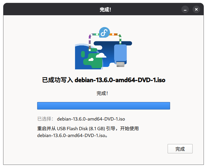 完成!